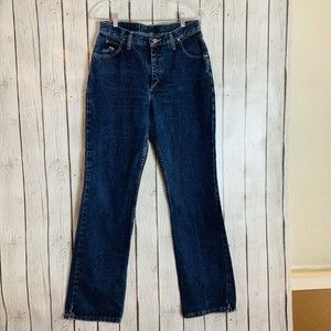 Womens Wrangler Premium 20X Medium Wash Denim Blue Jeans Size 11/12 W 30 L 34